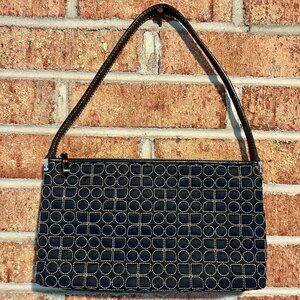 Vintage  Kate Spade ♠️ Noel Dot Black Quilted Shoulder Bag Handbag
